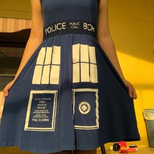 Blue tardis dress